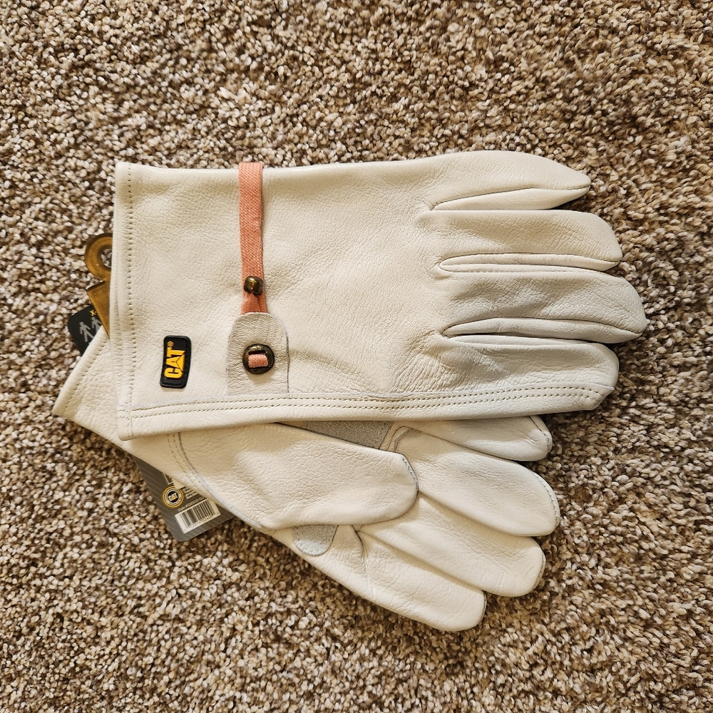 CAT Premium Grain Leather Driver Gloves Size X-Large